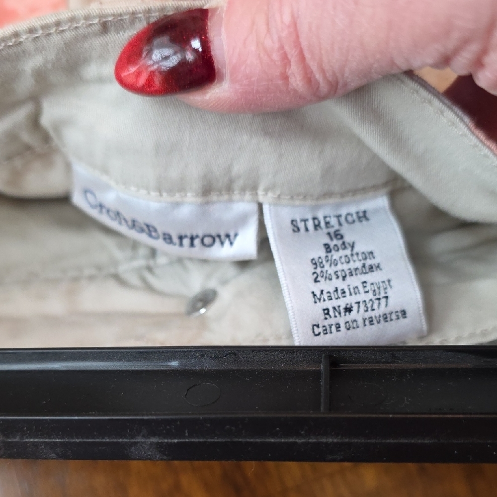 Croft & Barrow Beige Floral Mini Skort Size 16 - Picture 4 of 4